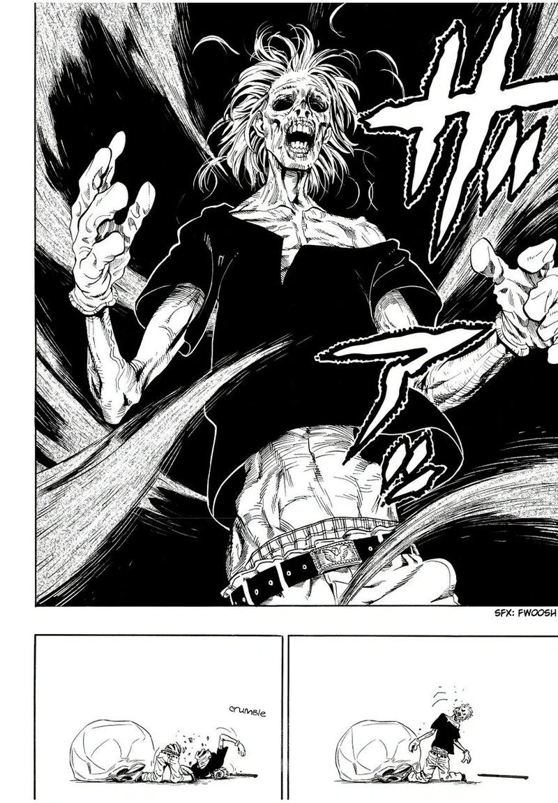 One Punch Man Manga Chapter 5 page 11 - Itch Explosion scene