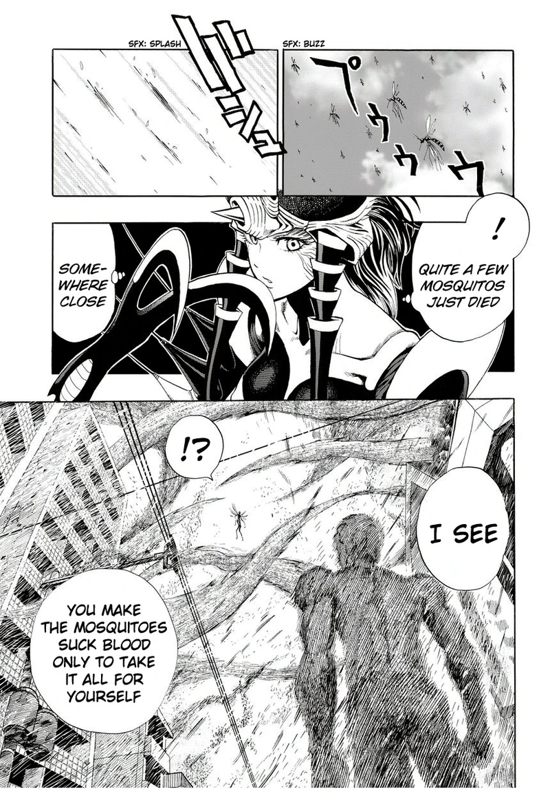 One Punch Man Manga Chapter 5 page 14 - Itch Explosion scene