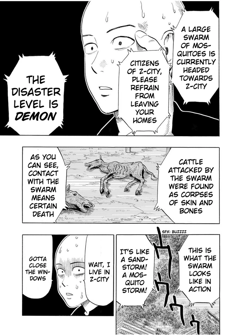 One Punch Man Manga Chapter 5 page 8 - Itch Explosion scene