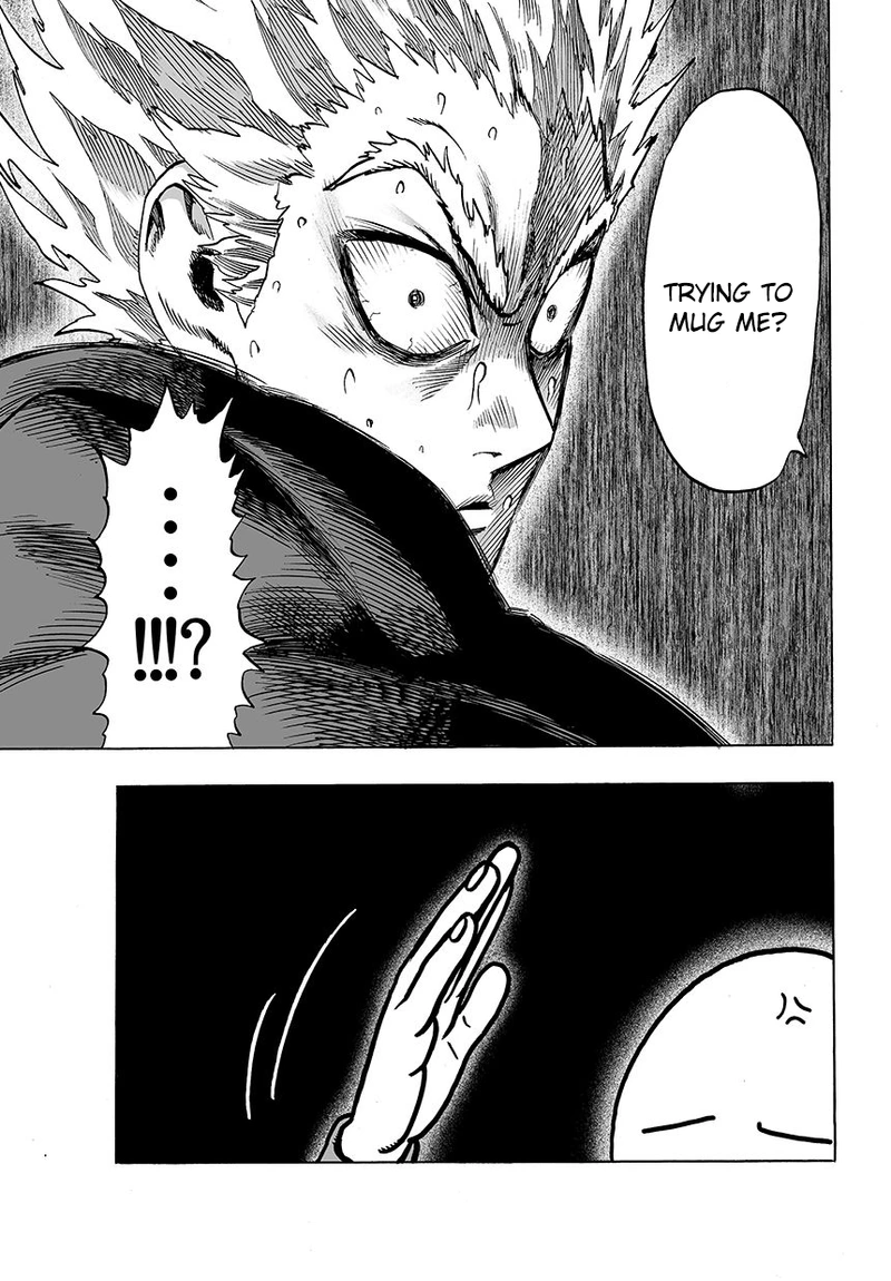 One Punch Man Manga Chapter 51 page 9 - Headgear scene