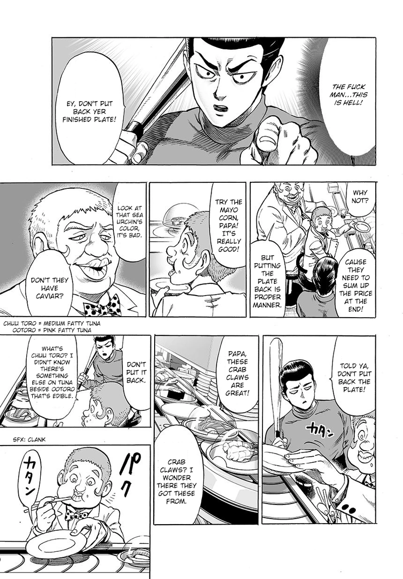 One Punch Man Manga Chapter 52 page 7 - Don't Put It Back! scene