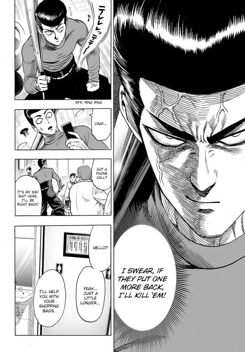 One Punch Man Manga Chapter 52 page 8 - Don't Put It Back! scene