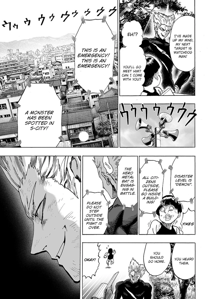 One Punch Man Manga Chapter 54 page 11 - Centipede scene