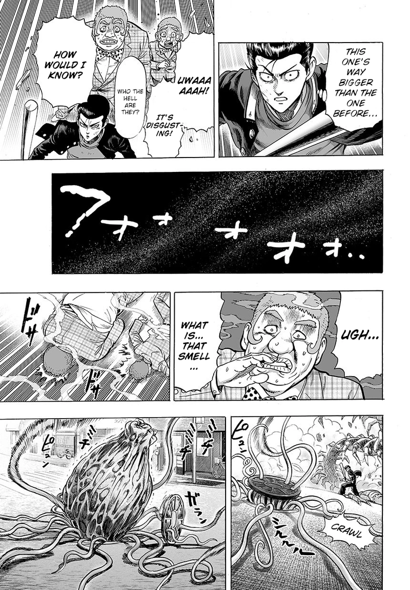One Punch Man Manga Chapter 54 page 7 - Centipede scene