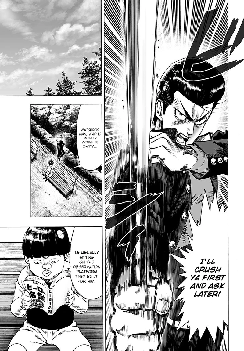 One Punch Man Manga Chapter 54 page 9 - Centipede scene