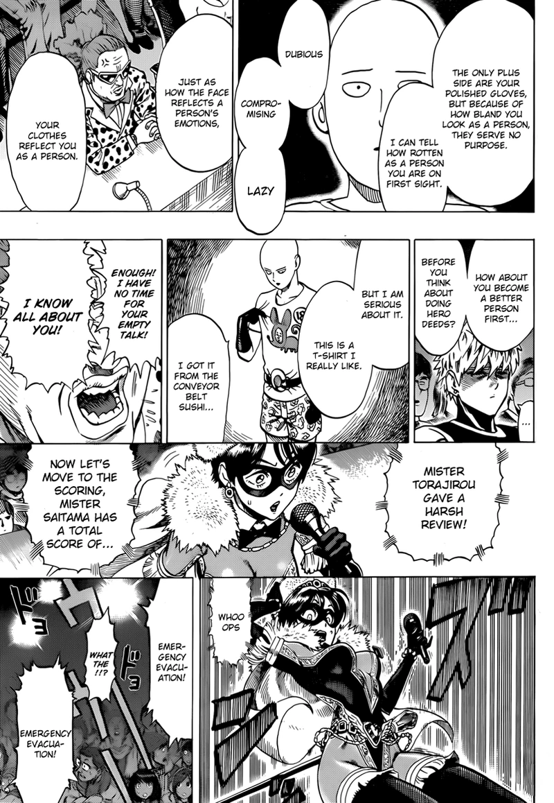One Punch Man Manga Chapter 55.7 page 12 - Sense | Volume 10 Extras scene