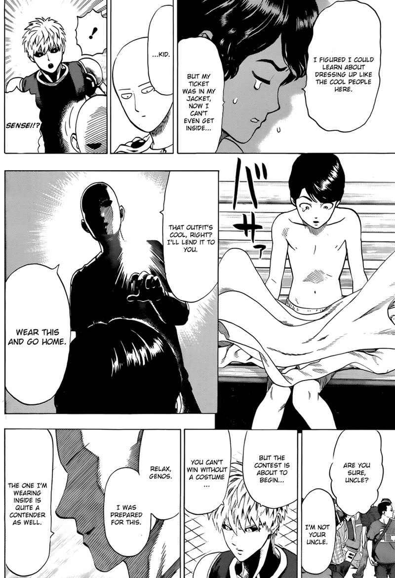 One Punch Man Manga Chapter 55.7 page 5 - Sense | Volume 10 Extras scene