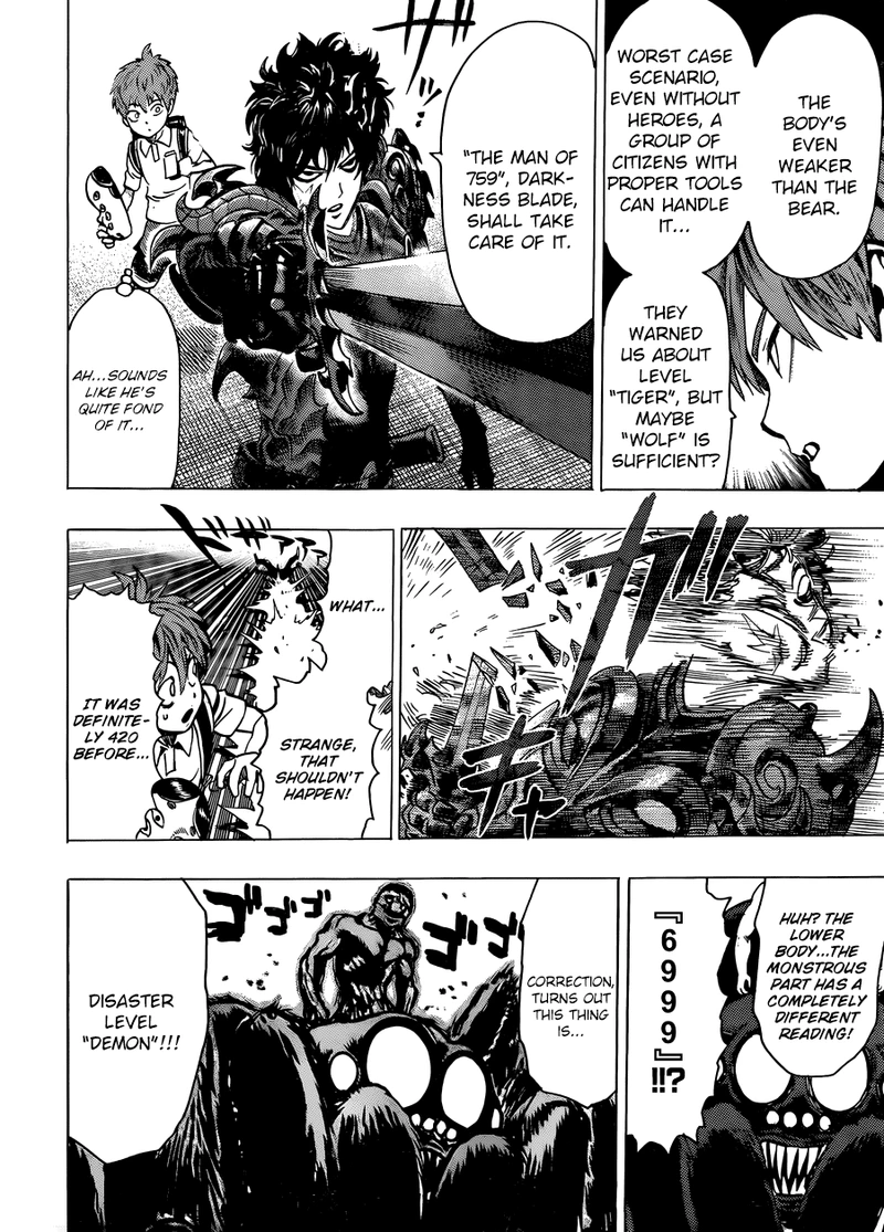 One Punch Man Manga Chapter 55.8 page 18 - Numbers | Volume 10 Extras scene