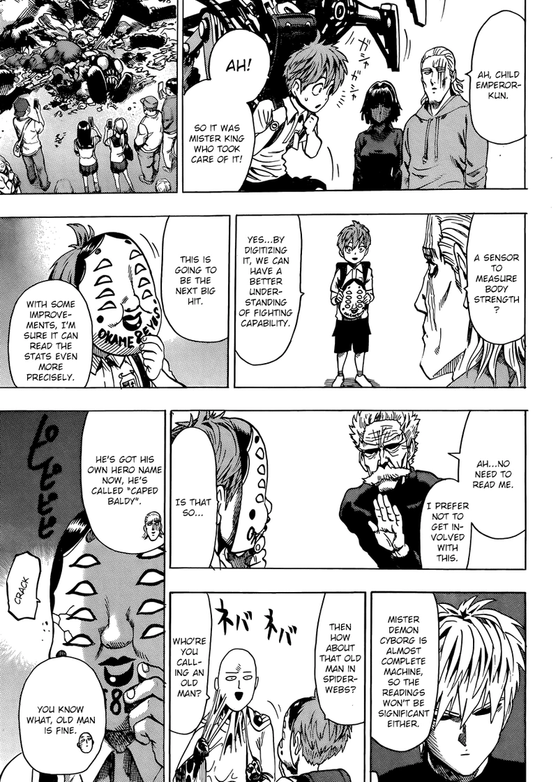 One Punch Man Manga Chapter 55.8 page 24 - Numbers | Volume 10 Extras scene