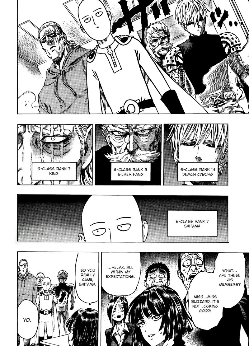 One Punch Man Manga Chapter 55.8 page 8 - Numbers | Volume 10 Extras scene