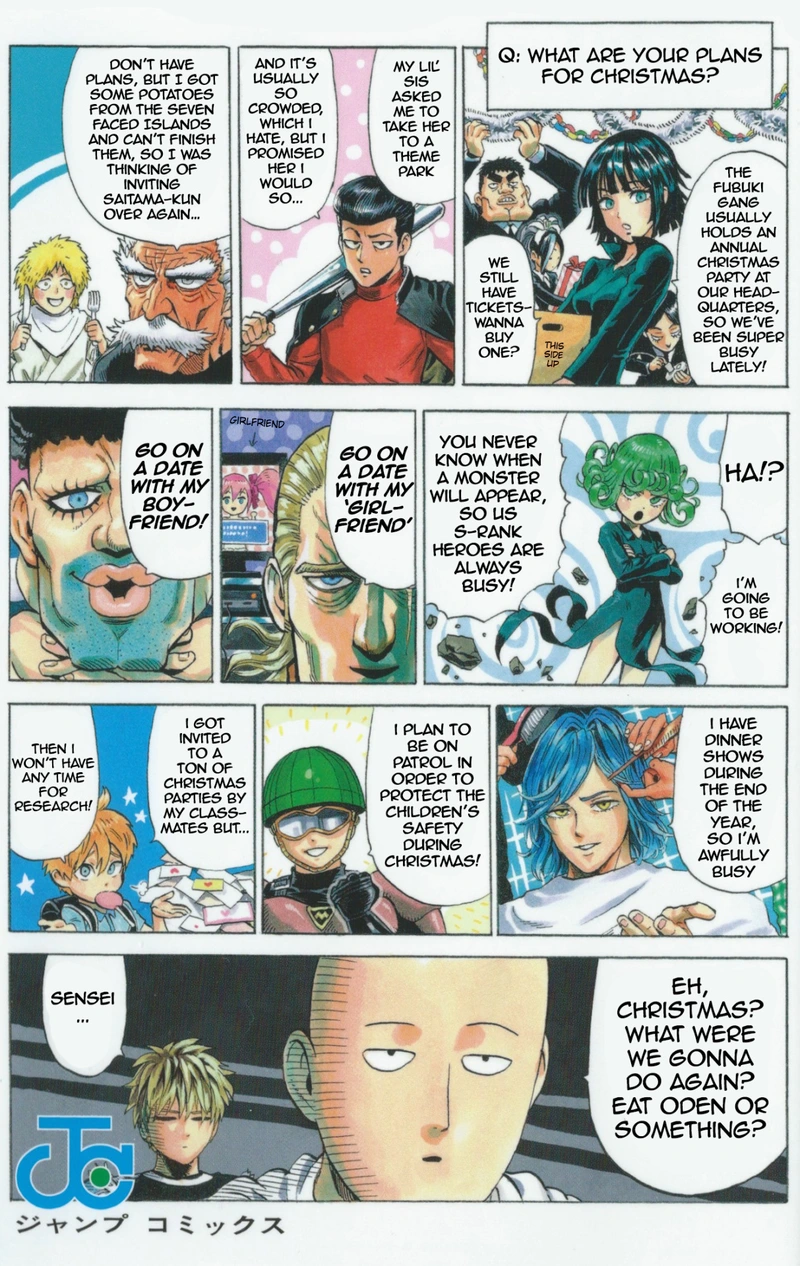 One Punch Man Manga Chapter 55.9 page 2 - Christmas Special | 7 Eleven Extras scene