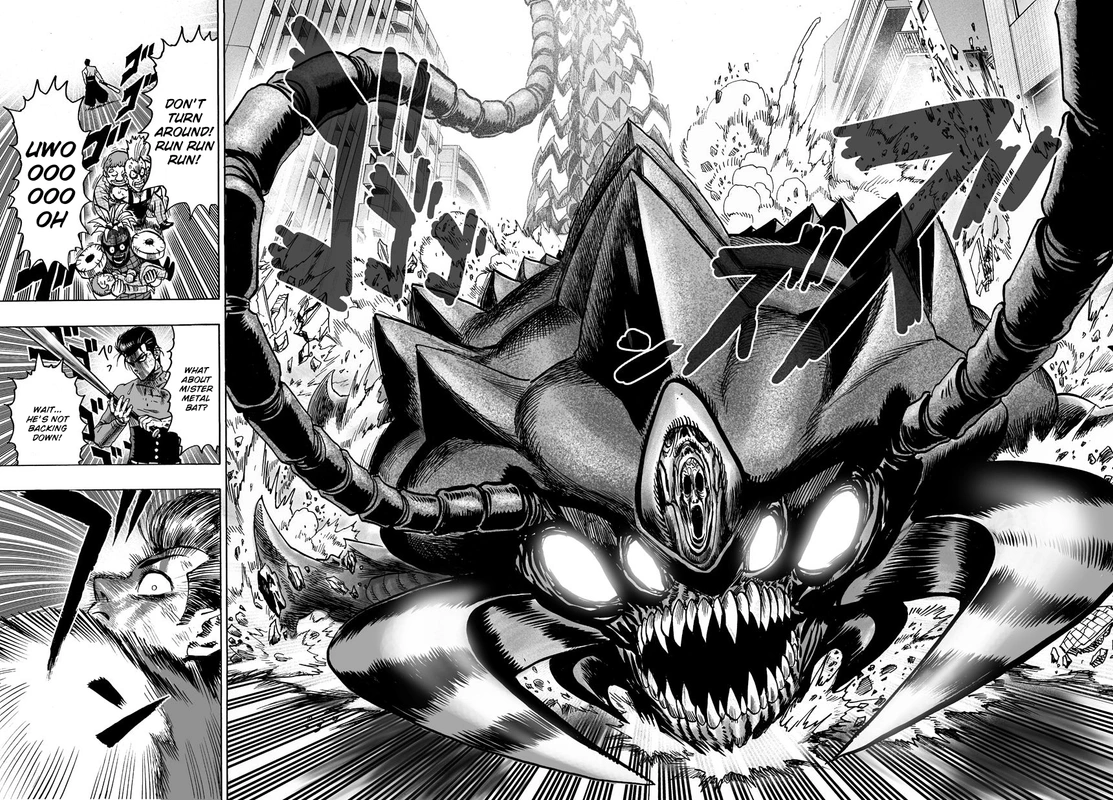 One Punch Man Manga Chapter 56 page 13 - Head-On scene