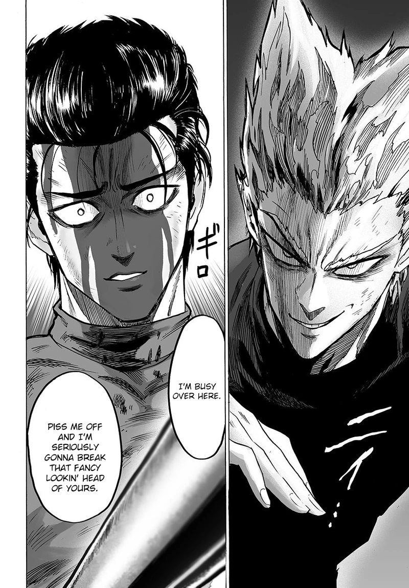 One Punch Man Manga Chapter 57 page 16 - Interruption scene