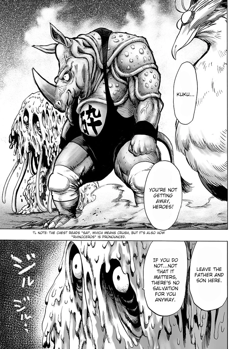 One Punch Man Manga Chapter 58 page 12 - Giant Insect scene
