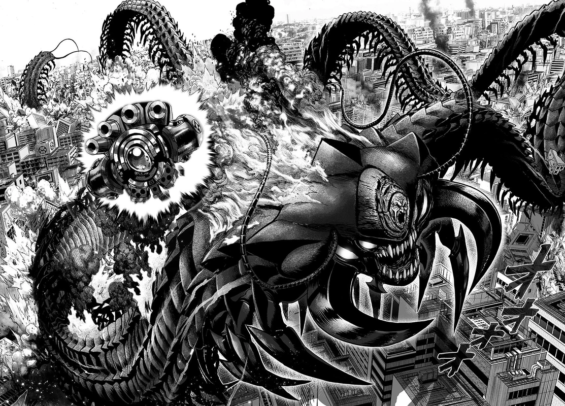 One Punch Man Manga Chapter 58 page 8 - Giant Insect scene