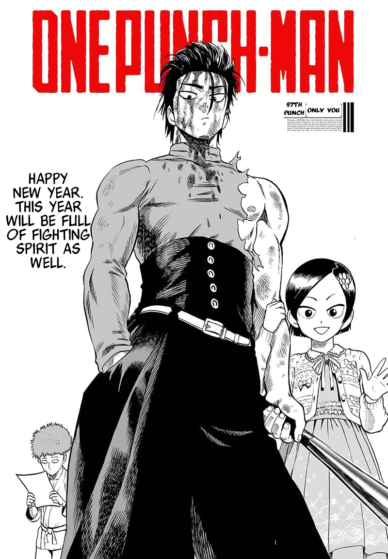 One Punch Man Manga Chapter 59 page 1 - Only You scene