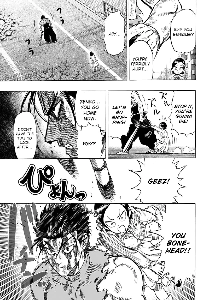 One Punch Man Manga Chapter 59 page 3 - Only You scene