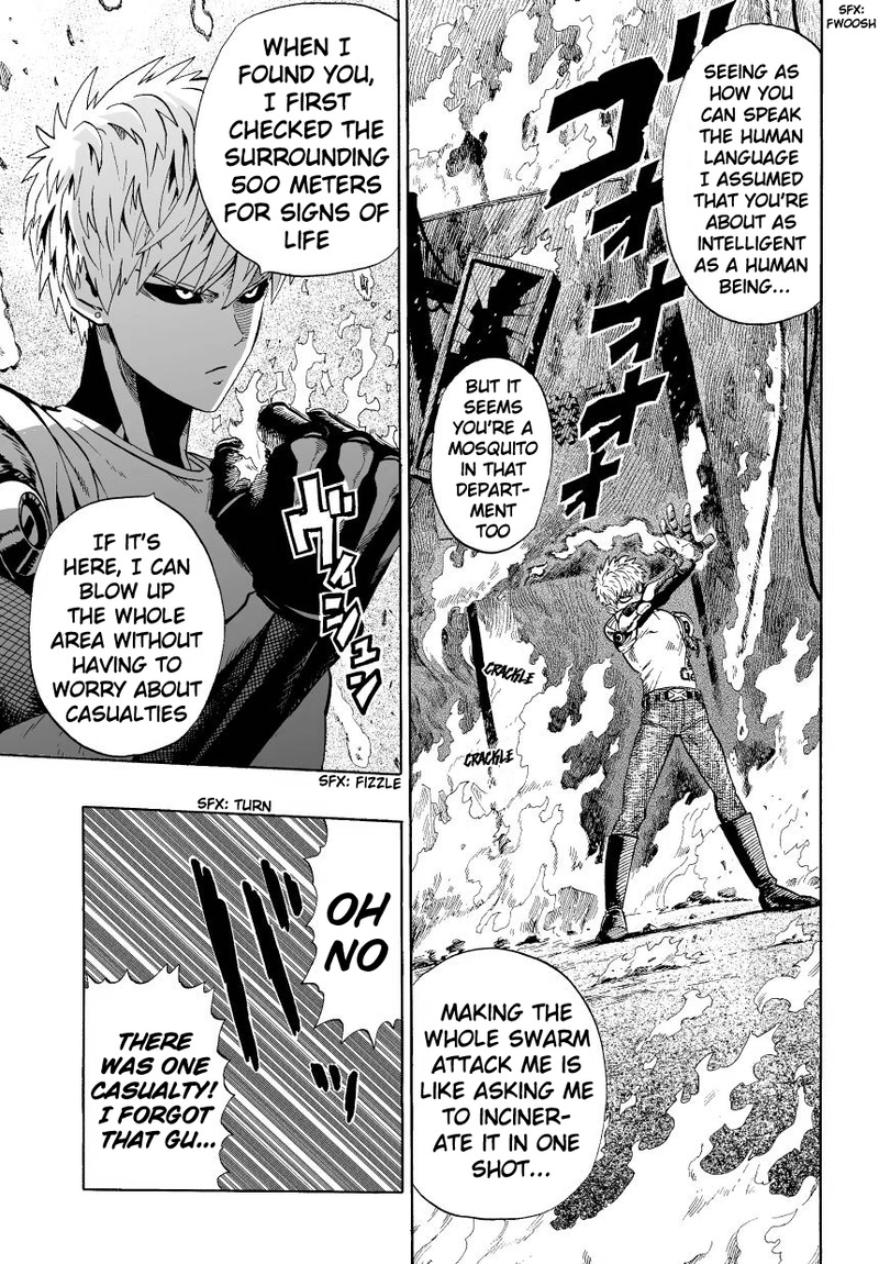 One Punch Man Manga Chapter 6 page 15 - Saitama scene