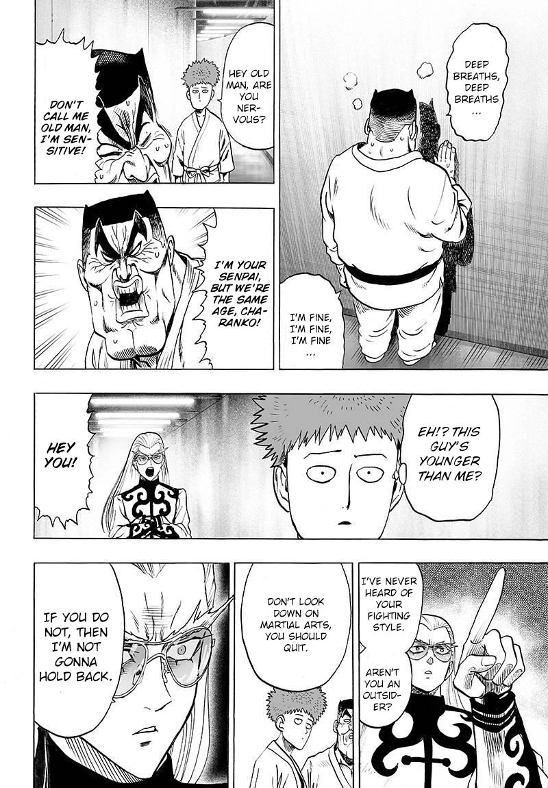 One Punch Man Manga Chapter 60 page 14 - Entering the Stadium scene