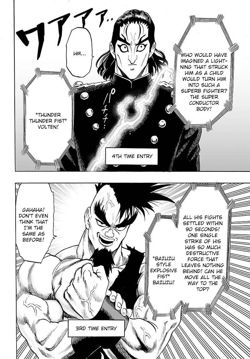 One Punch Man Manga Chapter 60 page 4 - Entering the Stadium scene
