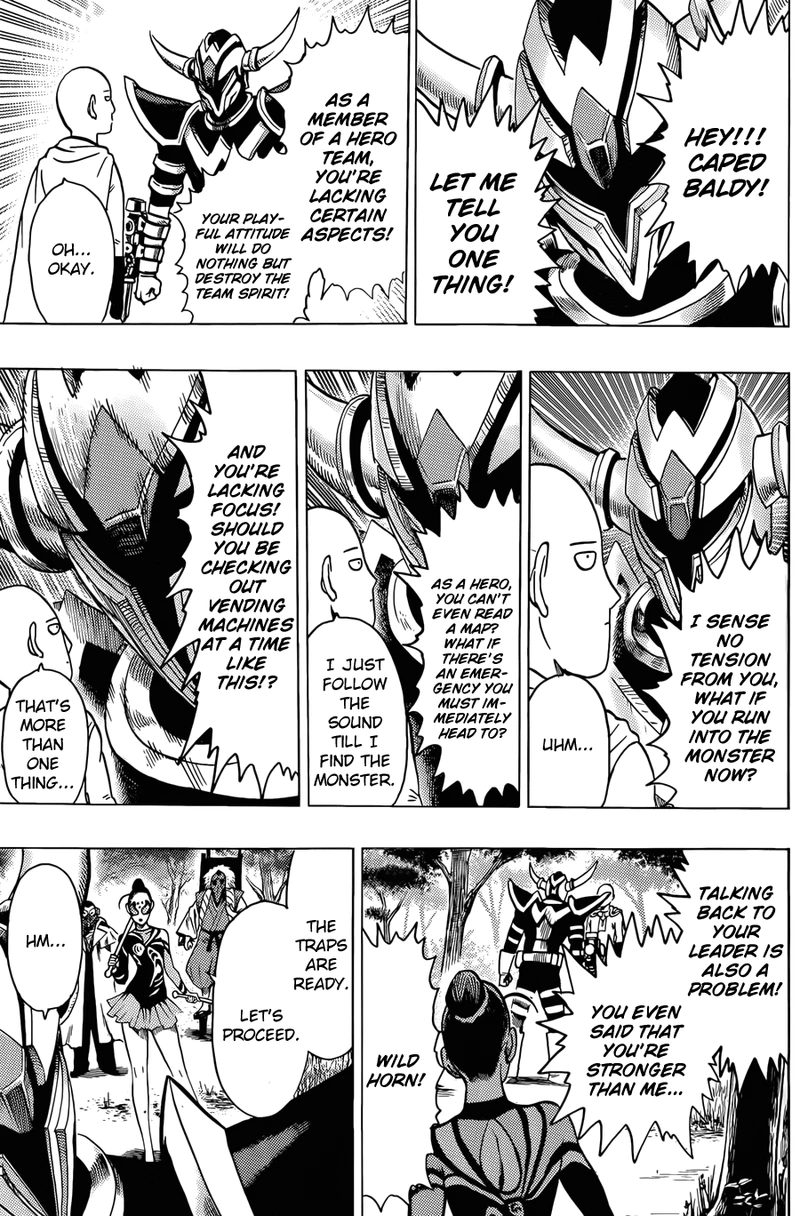 One Punch Man Manga Chapter 61.6 page 15 - Squadron | Volume 11 Extras scene