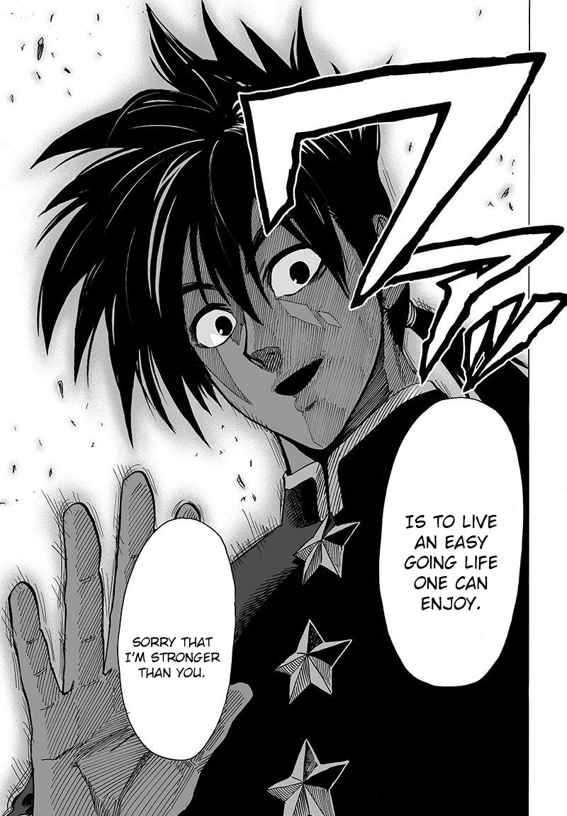 One Punch Man Manga Chapter 62 page 17 - Reason for Seeking scene