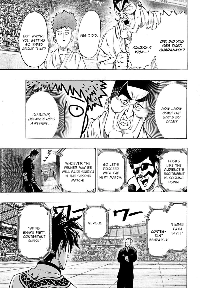 One Punch Man Manga Chapter 62 page 19 - Reason for Seeking scene