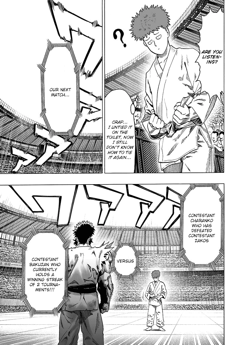 One Punch Man Manga Chapter 63 page 35 - Games and Combat scene