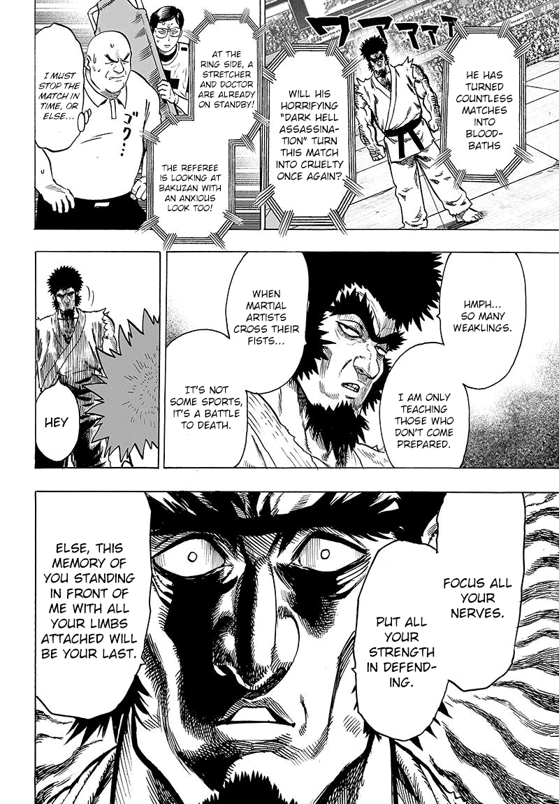 One Punch Man Manga Chapter 63 page 36 - Games and Combat scene