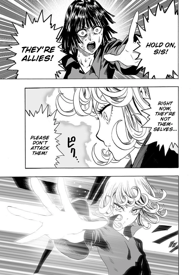 One Punch Man Manga Chapter 65 page 22 - Sisters scene