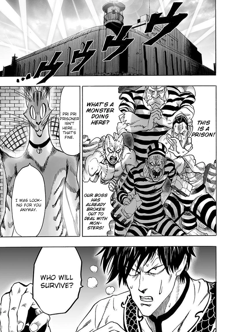 One Punch Man Manga Chapter 66 page 15 - The Strong Guys scene