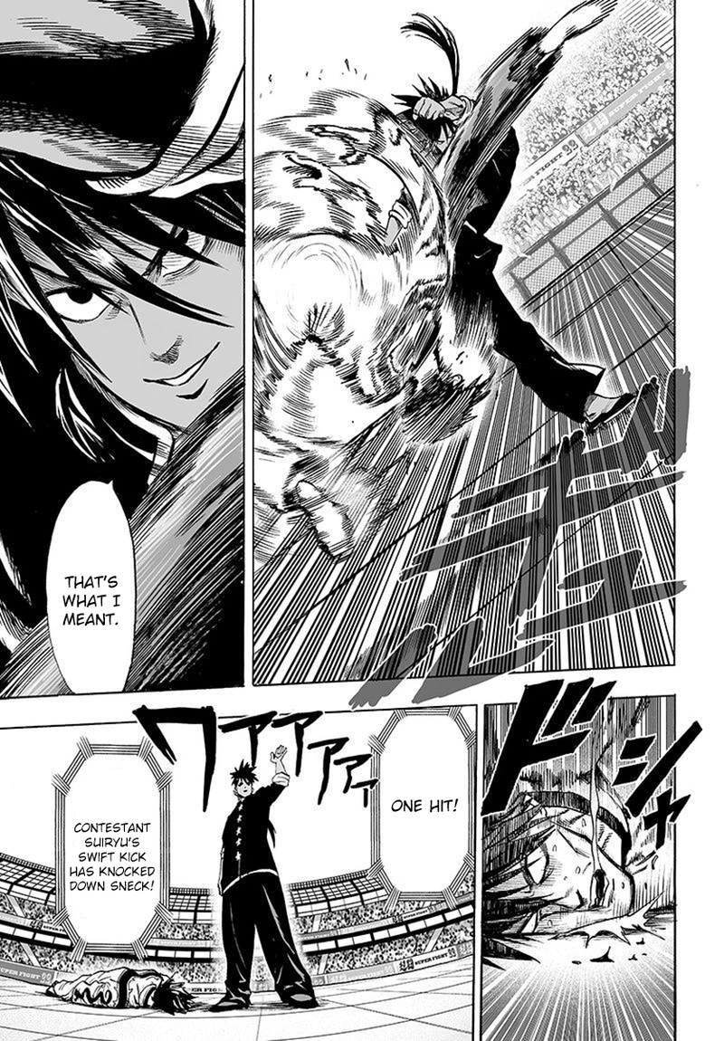 One Punch Man Manga Chapter 66 page 18 - The Strong Guys scene