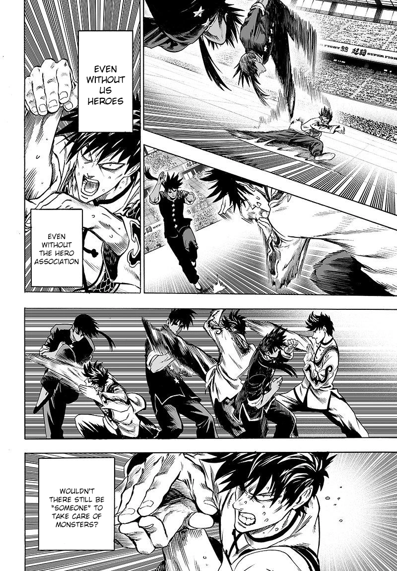 One Punch Man Manga Chapter 66 page 6 - The Strong Guys scene