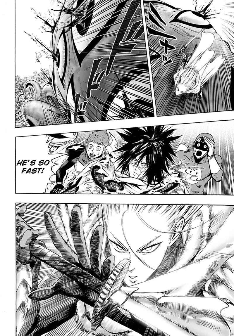 One Punch Man Manga Chapter 68 page 17 - Great Battle Power scene