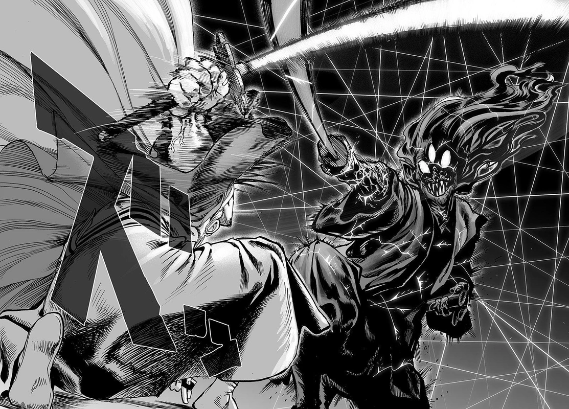 One Punch Man Manga Chapter 69 page 24 - Monster Cells scene