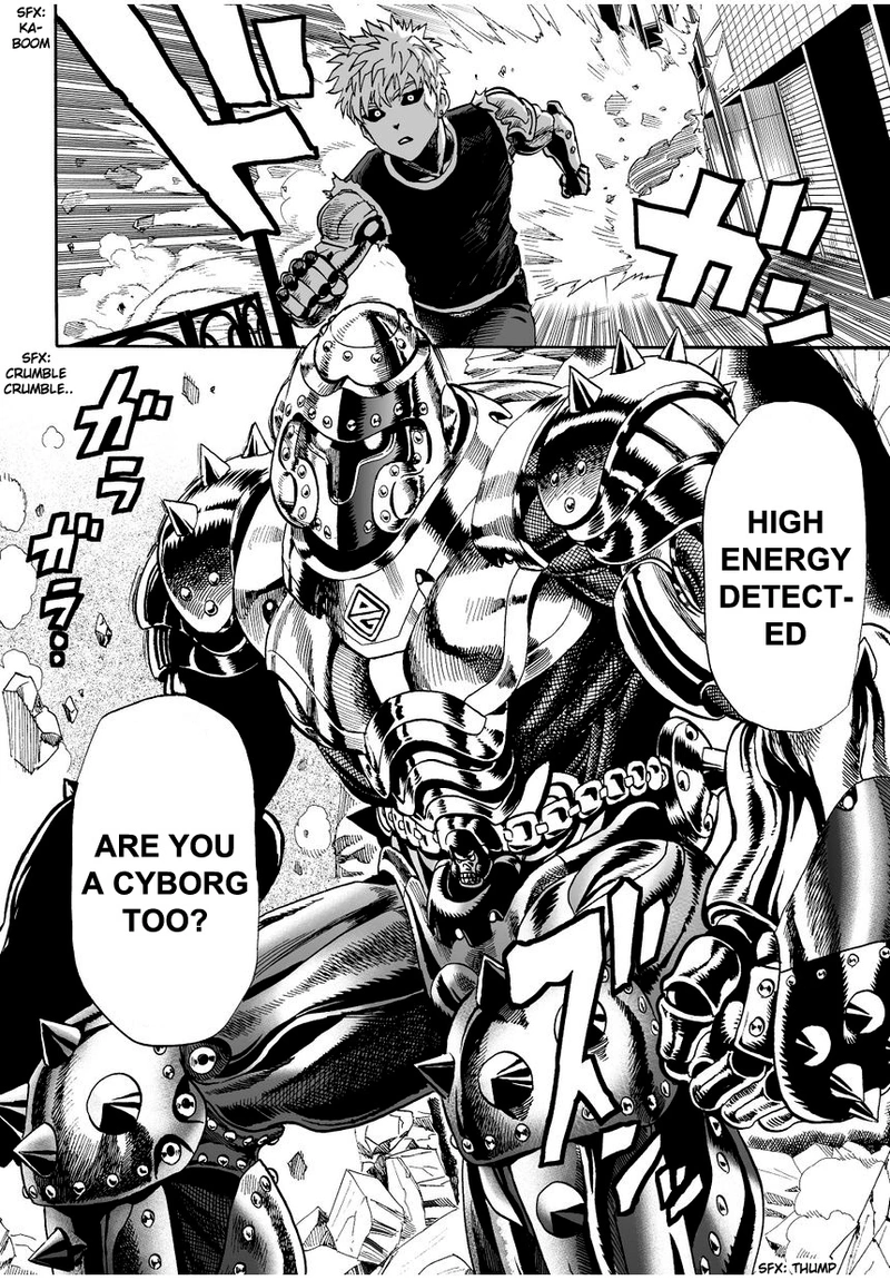 One Punch Man Manga Chapter 7 page 16 - Mysterious Raid scene