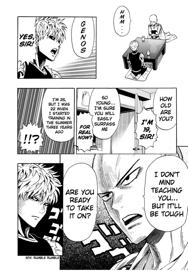 One Punch Man Manga Chapter 7 page 9 - Mysterious Raid scene