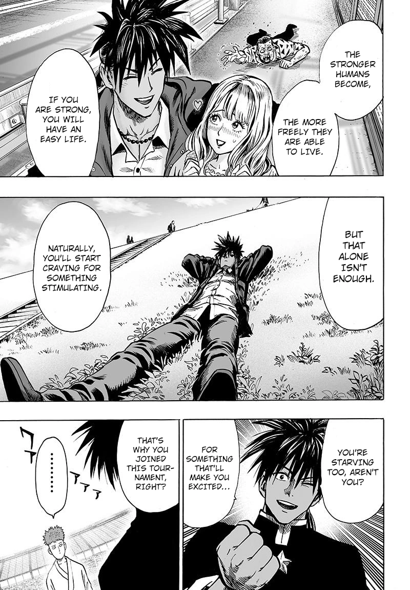 One Punch Man Manga Chapter 70 page 19 - Being Strong Is Fun scene