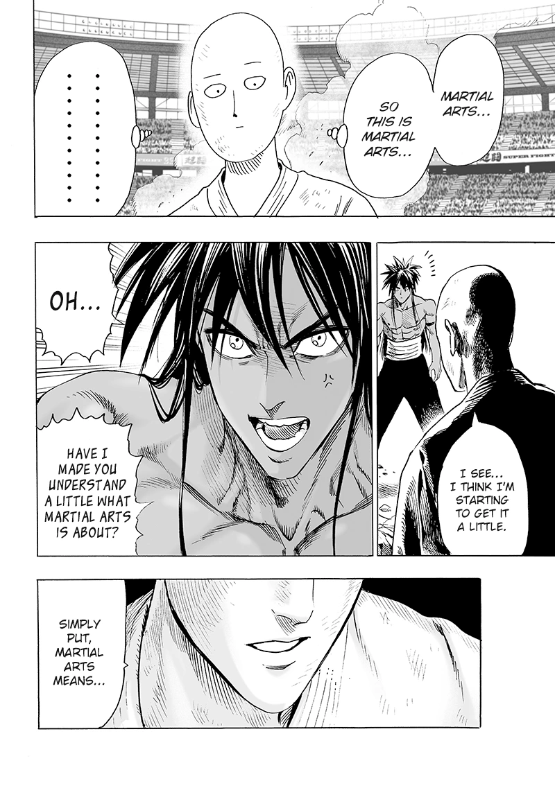 One Punch Man Manga Chapter 71 page 26 - Martial Arts Means...!! scene