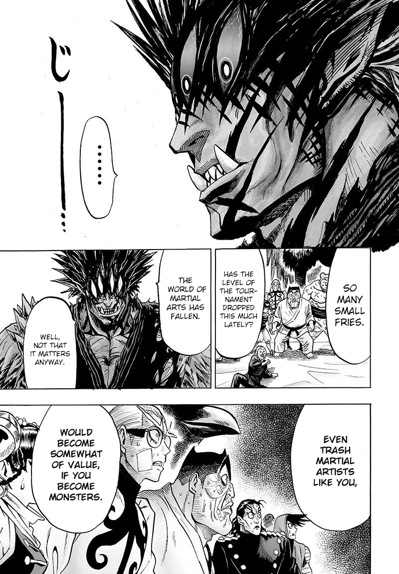 One Punch Man Manga Chapter 72 page 3 - Monsterization scene