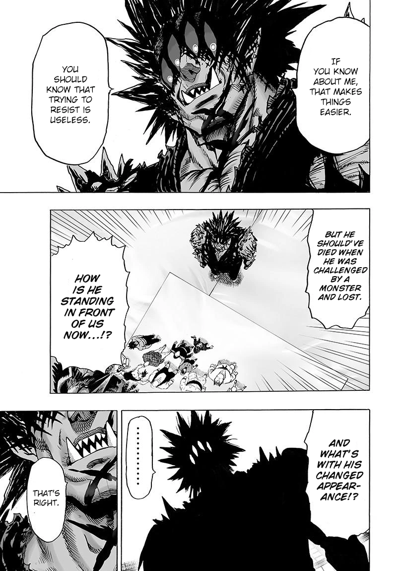 One Punch Man Manga Chapter 72 page 9 - Monsterization scene