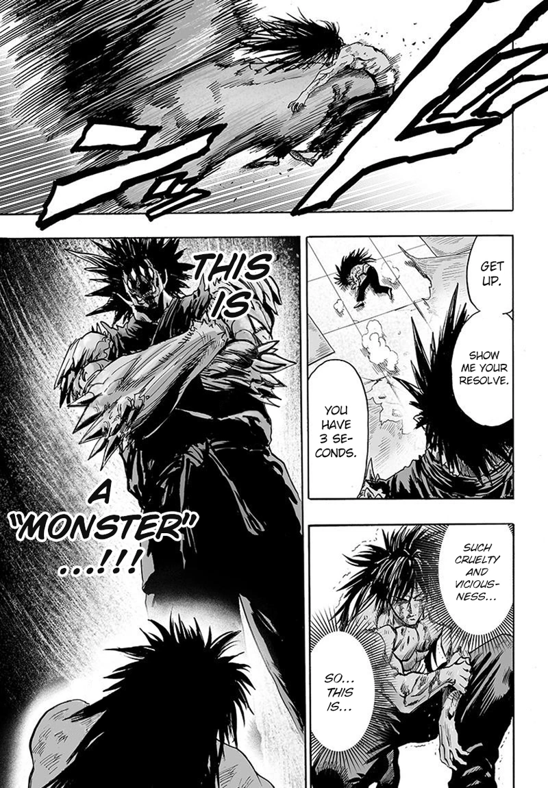 One Punch Man Manga Chapter 73 page 18 - Resistance of the Strong scene
