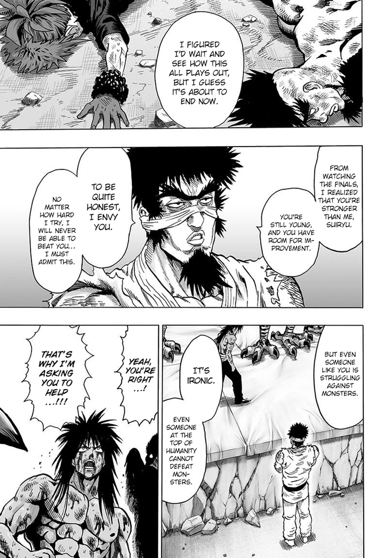 One Punch Man Manga Chapter 73 page 24 - Resistance of the Strong scene