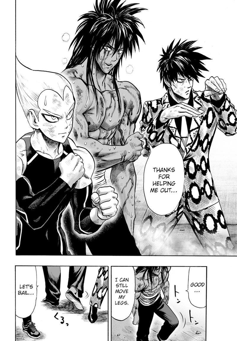 One Punch Man Manga Chapter 73 page 36 - Resistance of the Strong scene