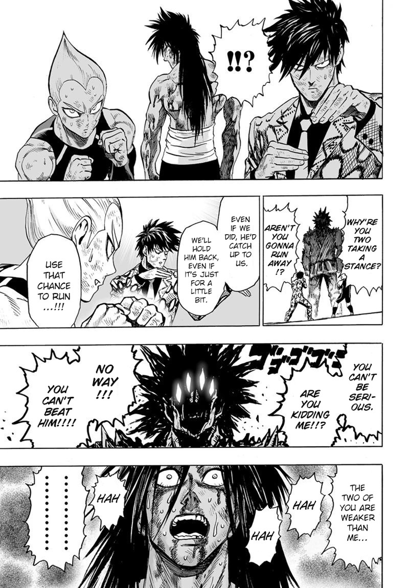 One Punch Man Manga Chapter 73 page 37 - Resistance of the Strong scene