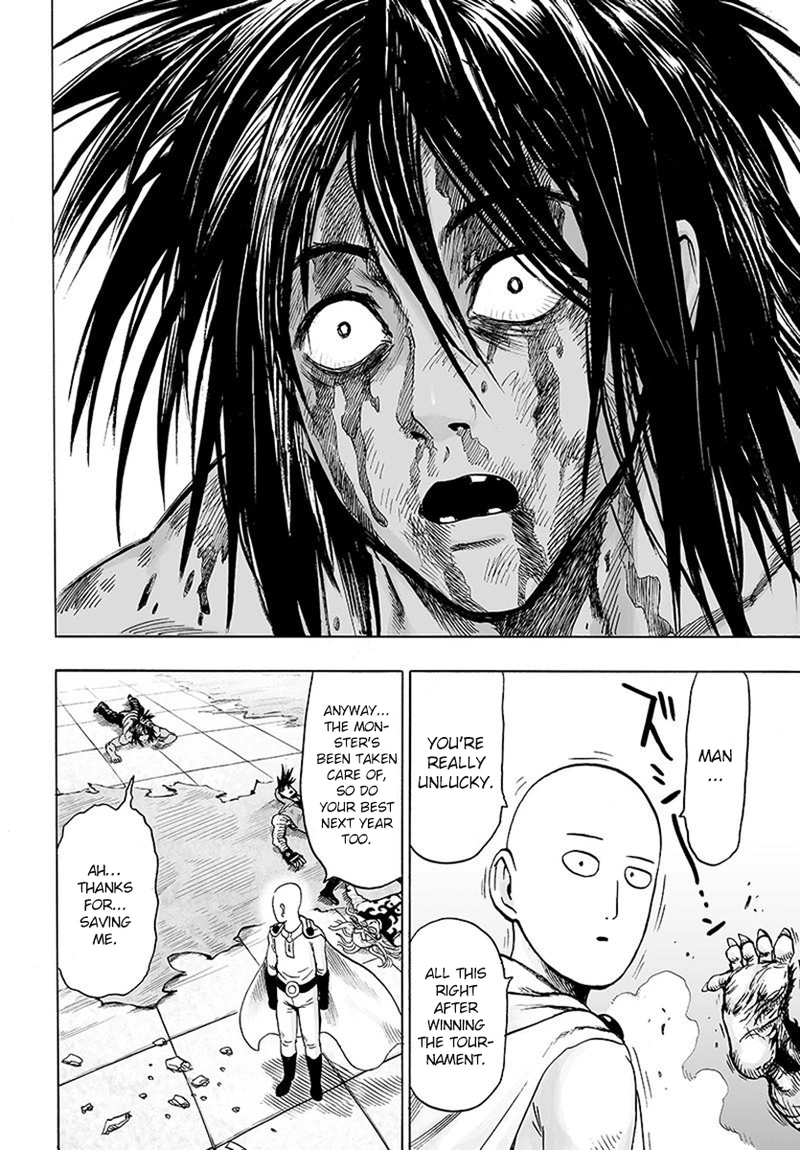 One Punch Man Manga Chapter 75 page 16 - Foul scene