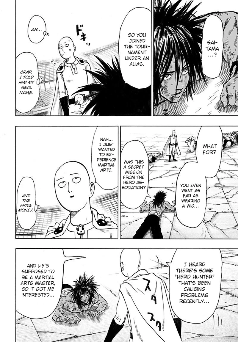 One Punch Man Manga Chapter 75 page 18 - Foul scene