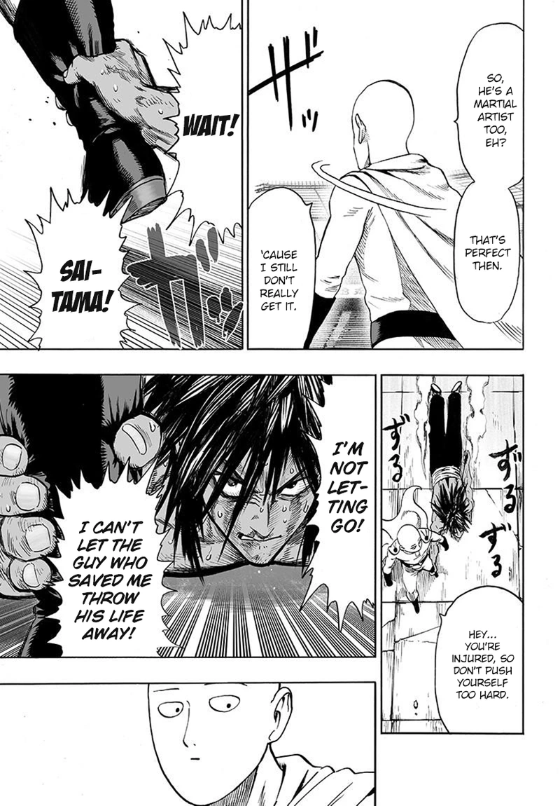 One Punch Man Manga Chapter 75 page 27 - Foul scene