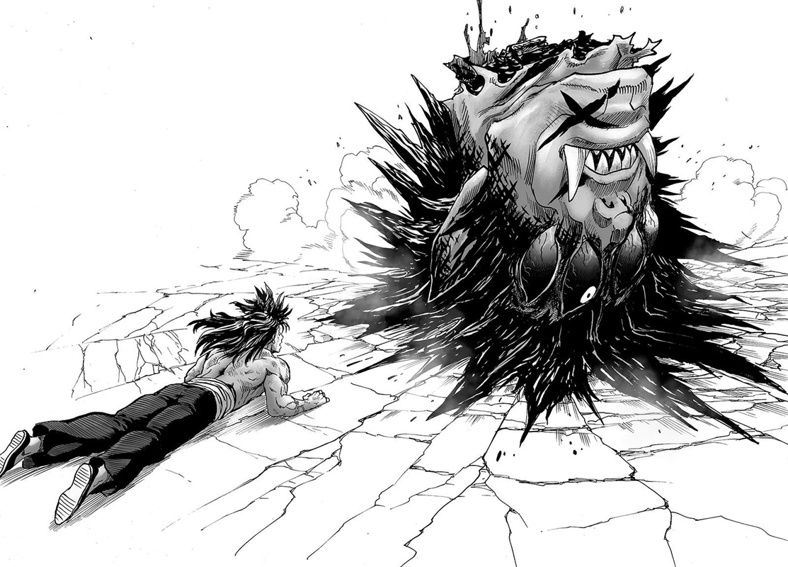One Punch Man Manga Chapter 75 page 35 - Foul scene