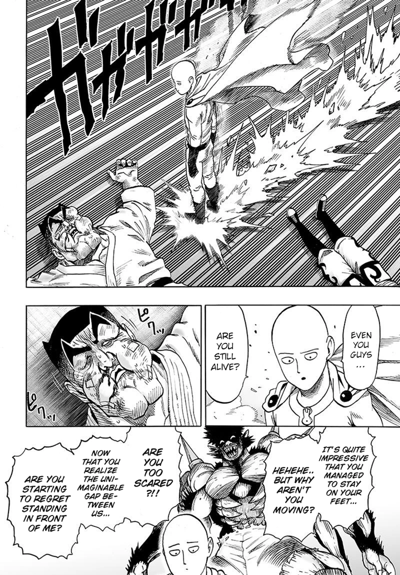 One Punch Man Manga Chapter 75 page 8 - Foul scene